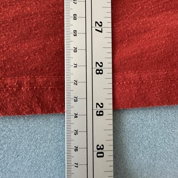 frye and co. mens polo shirt lt tall burgundy cotton blend short sleeve preowned - Picture 9 of 9